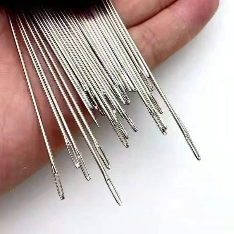Big-Eye Hand Sewing Needles, 36-Piece Stainless Steel Set, Long and Thin for Quilting, Mending and Crafts - Image 6