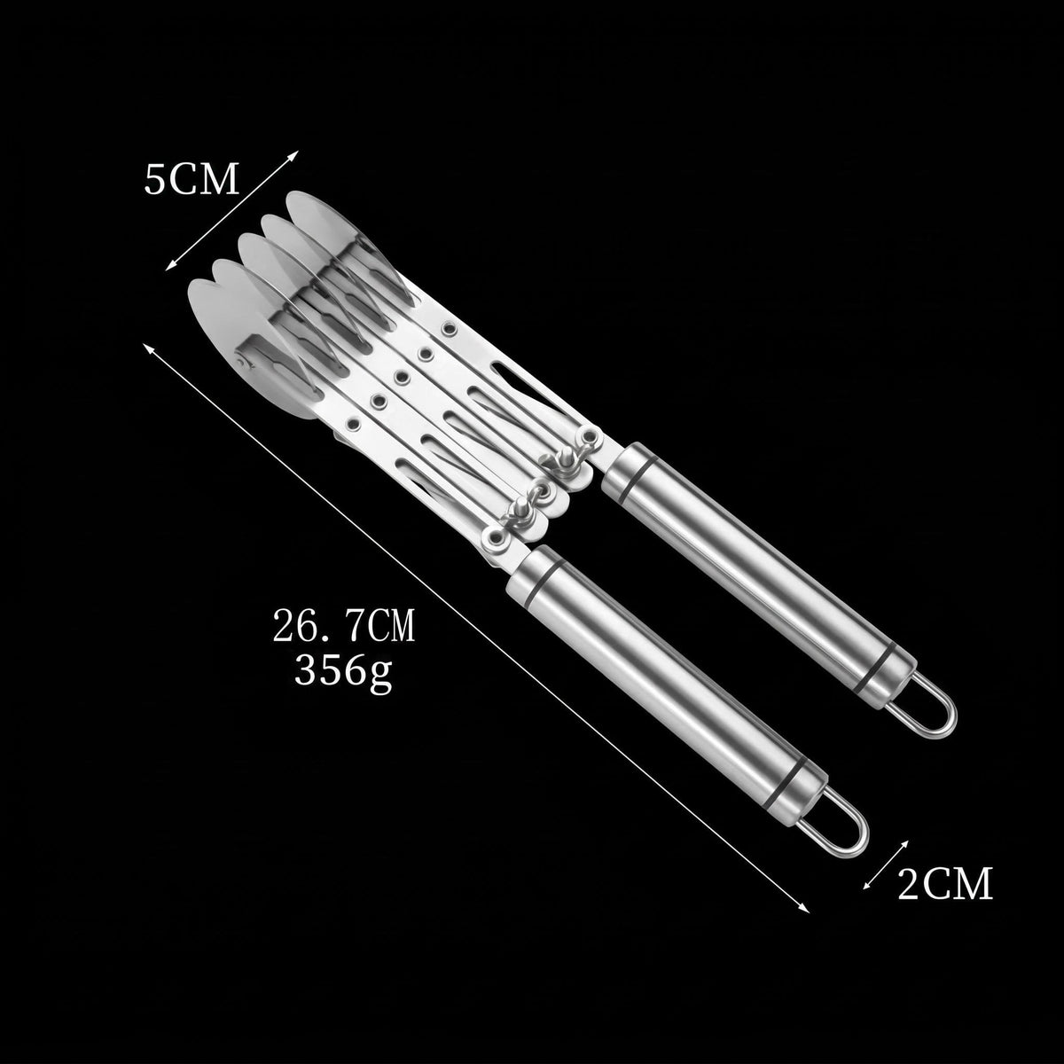 Adjustable Five-Wheel Pastry Cutter, 10.75 Inch Stainless Steel Dough Divider for Brownies, Pasta and Cookies - Image 3