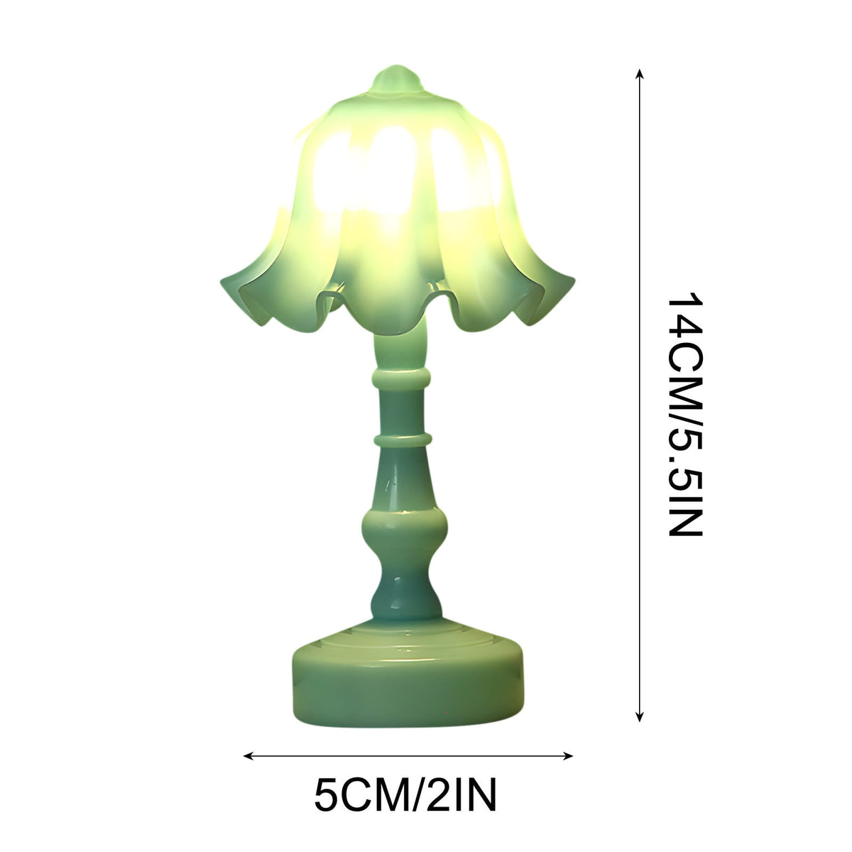 Mini Flower LED Table Lamp, 14 x 5 cm Battery-Powered Night Light with Soft Warm Glow - Image 2