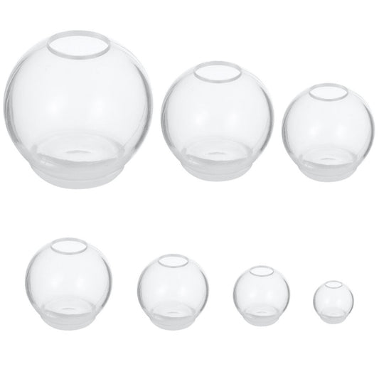 Clear Silicone Sphere Molds, 7-Piece Set, Seamless Ball Shapes for Resin, Soap and Candle Making