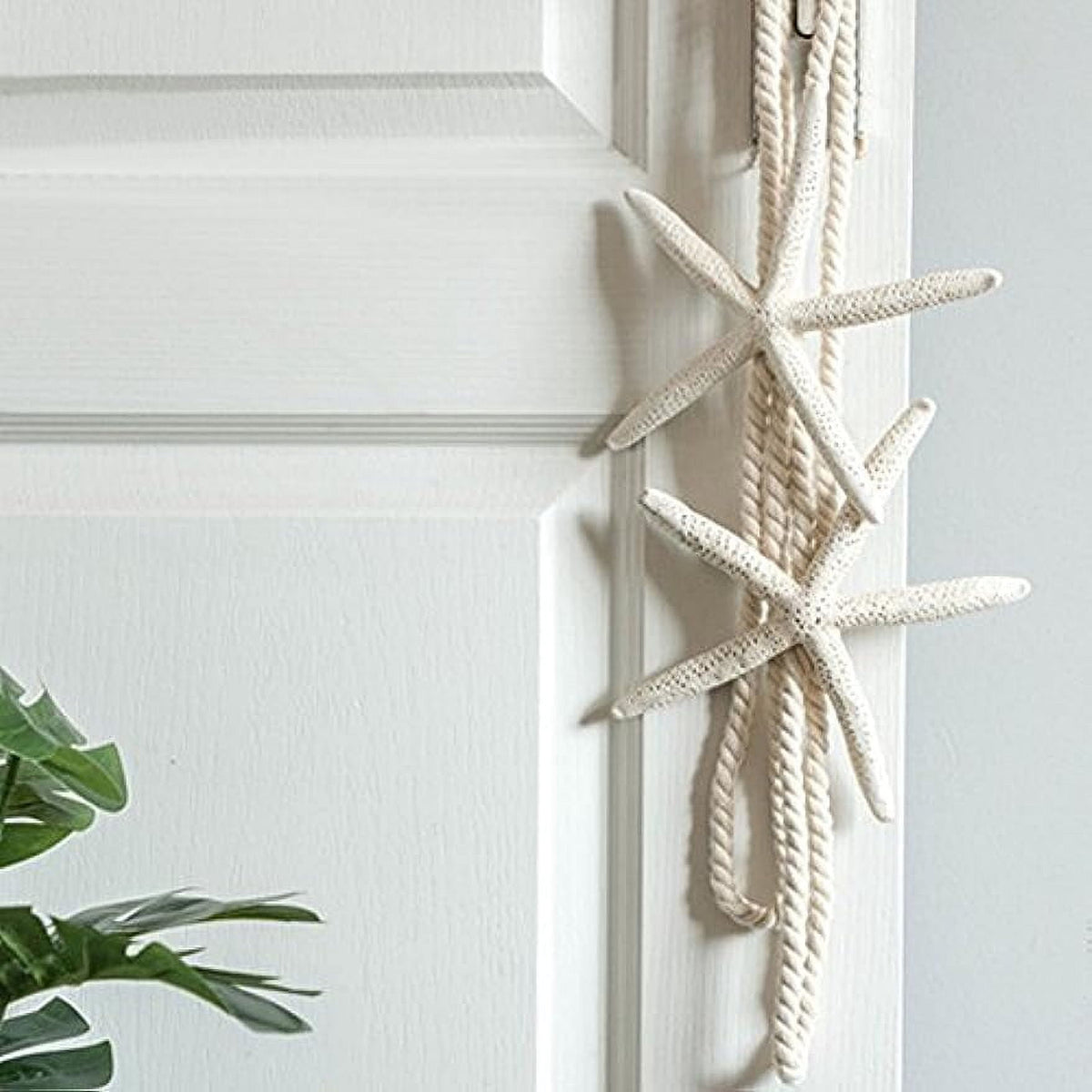 Starfish Rope Curtain Tiebacks, Set of 2, 20.47 Inch Cotton Cord Holdbacks in Beige and White - Image 5