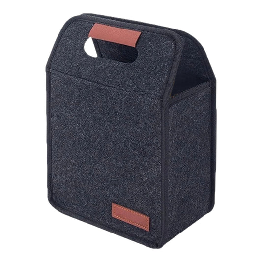 Insulated Two-Bottle Beverage Bag, Fold-Flat Drink Carrier with Foam Divider, Handle and Clear Side Pocket