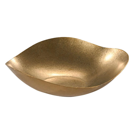 Silver Stainless Steel Candy Dish, 8.25 x 7.7 x 2.2 Inch Irregular Retro Bowl for Sweets, Nuts and Keys