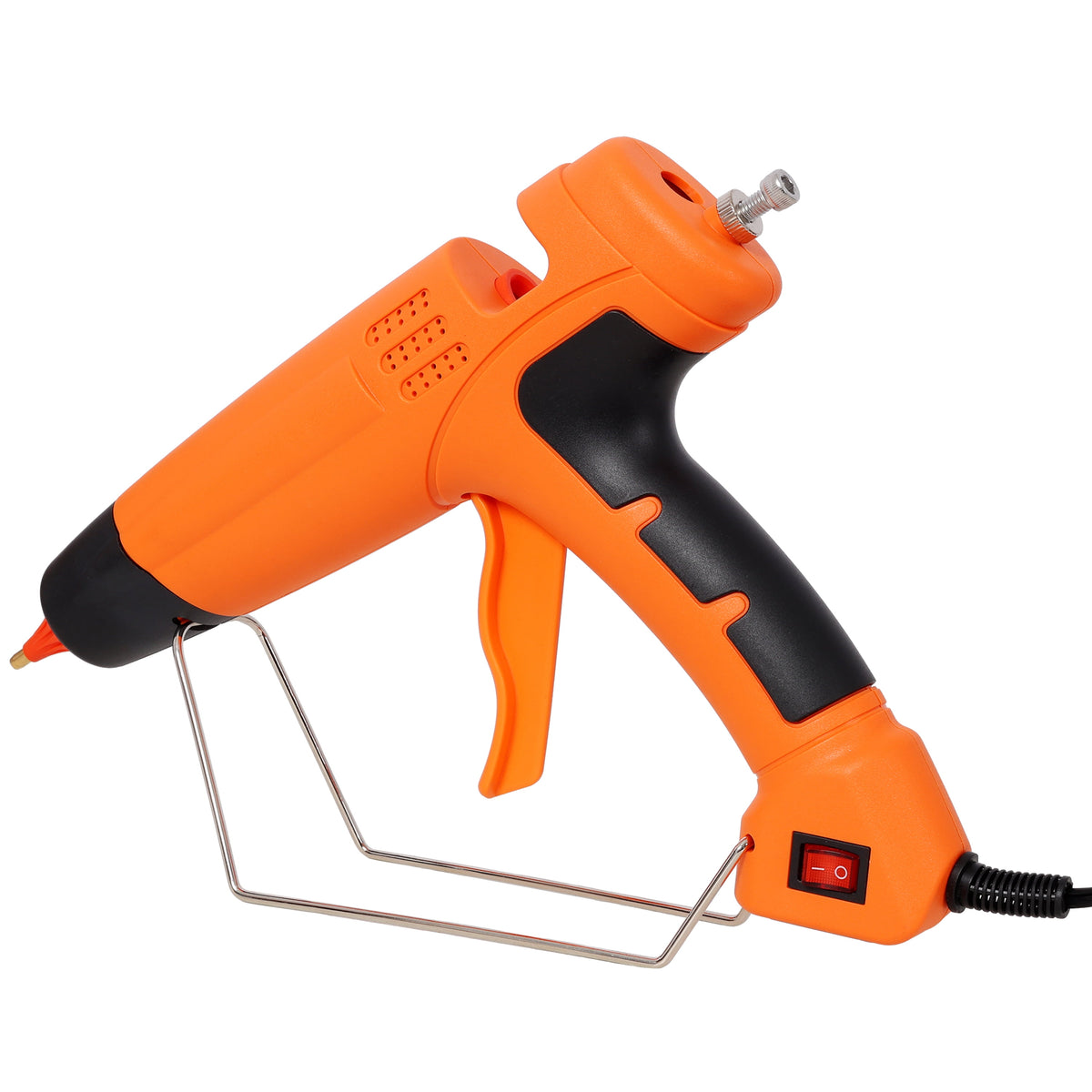 High-Power Hot Glue Gun Kit, 550W with Digital Temperature Display, 4 Spare Nozzles and 24 Glue Sticks - Image 4